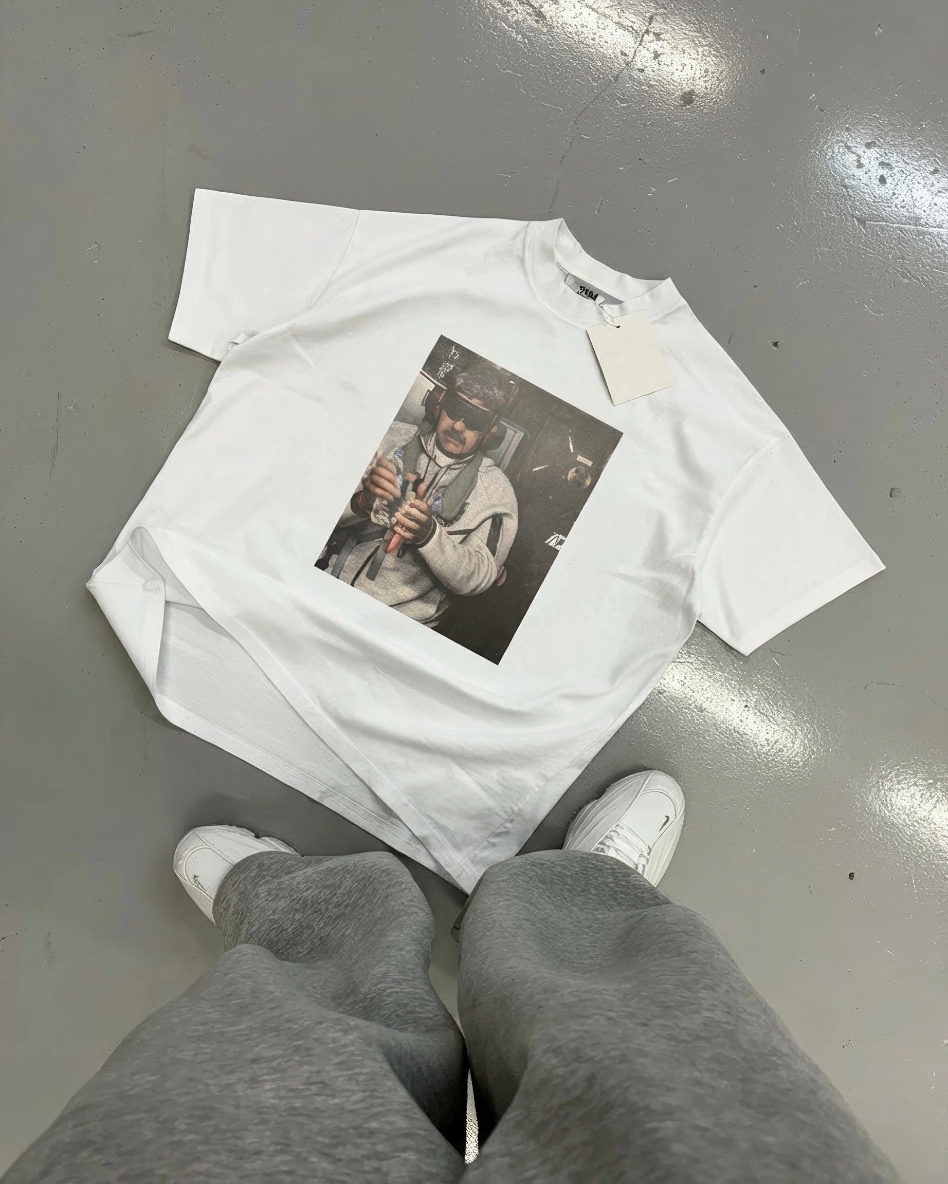 MADURO IN A NIKE TECH® t-shirt